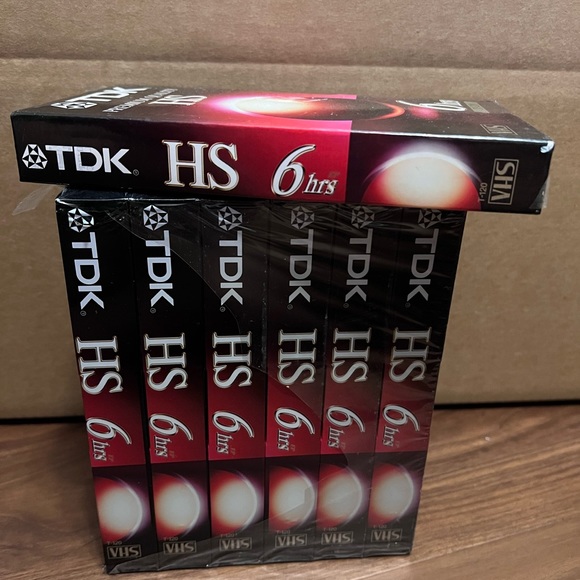 Premium Blank VHS Tapes T-120 VHS 6HR New Sealed Lot of 7 - Picture 1 of 3